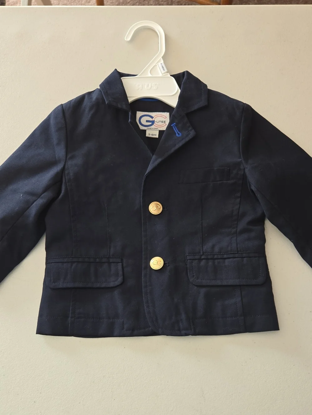 G-CUTEE Navy Baby Suit Set - 2pc